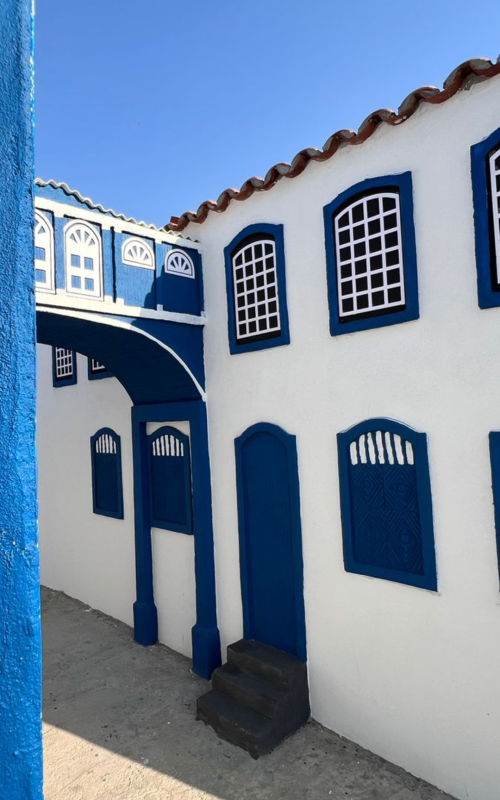 Réplica do Convento da Penha no Parque Espelho Brasil